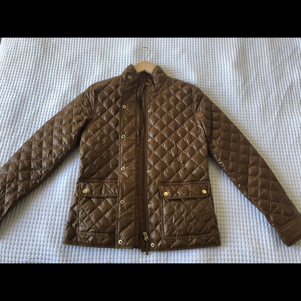 J Crew Downtown Quilted Field Jacket SM